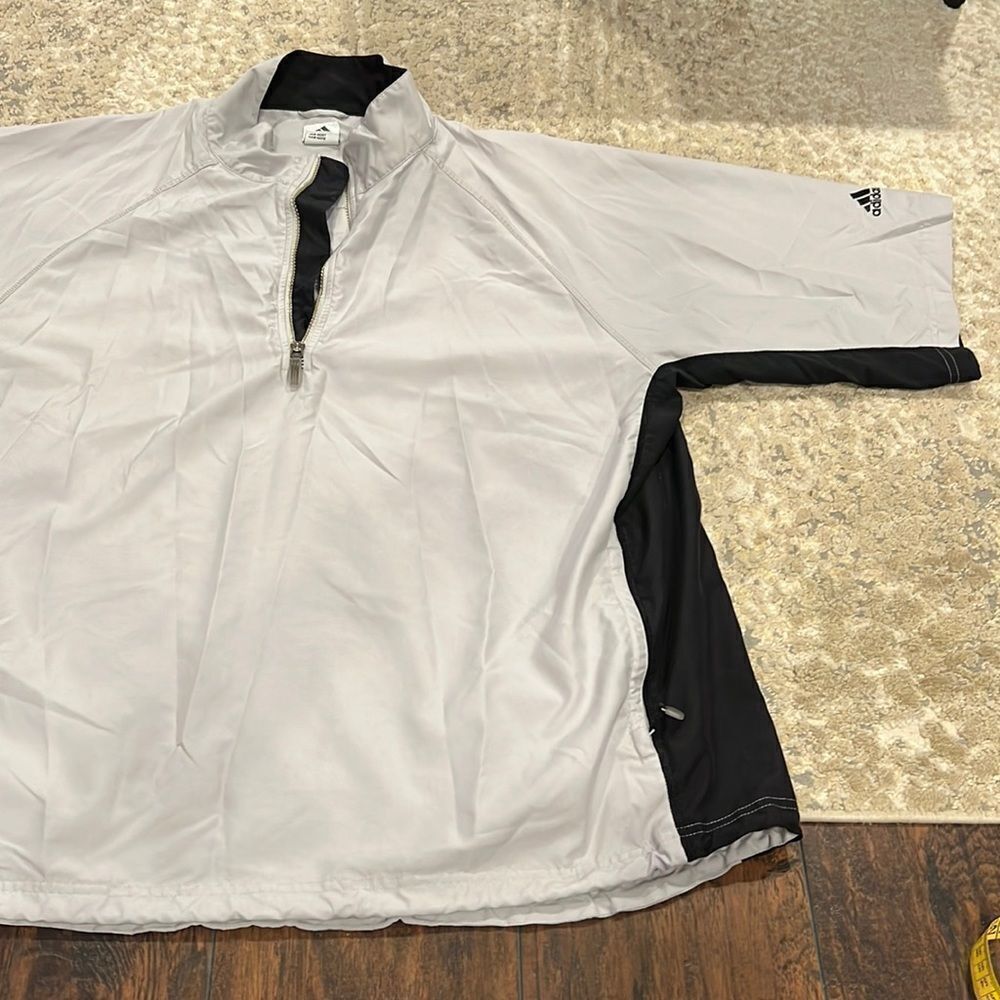 Adidas Golf Climaproof 1/4‎ Zip Short Sleeve clima shell size Xl in EUC